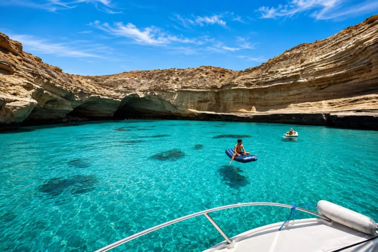 Crique et eau turquoise de la region Ouest de l'Algerie