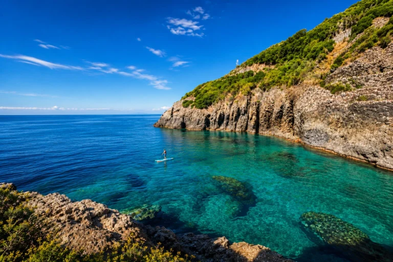 Calanques of Jijel in Algeria, Mediterranean coastline and turquoise waters